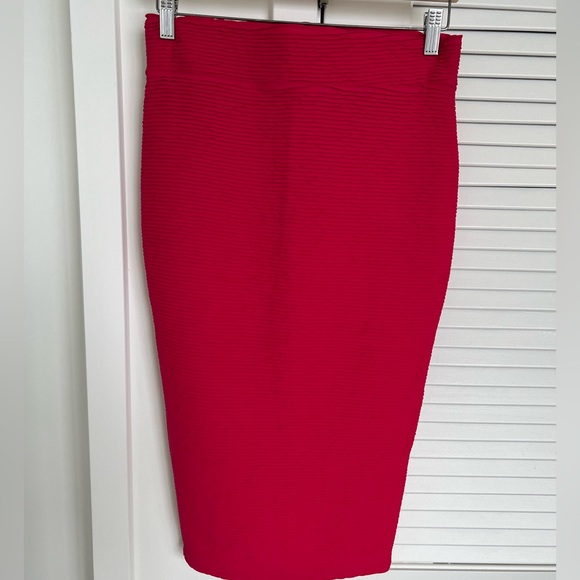 Hot pink pencil skirt river island size 6 - Picture 2 of 5
